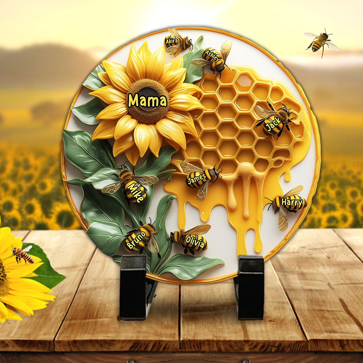 Happy Mother's Day - Personalized Mother Round Shaped Stone