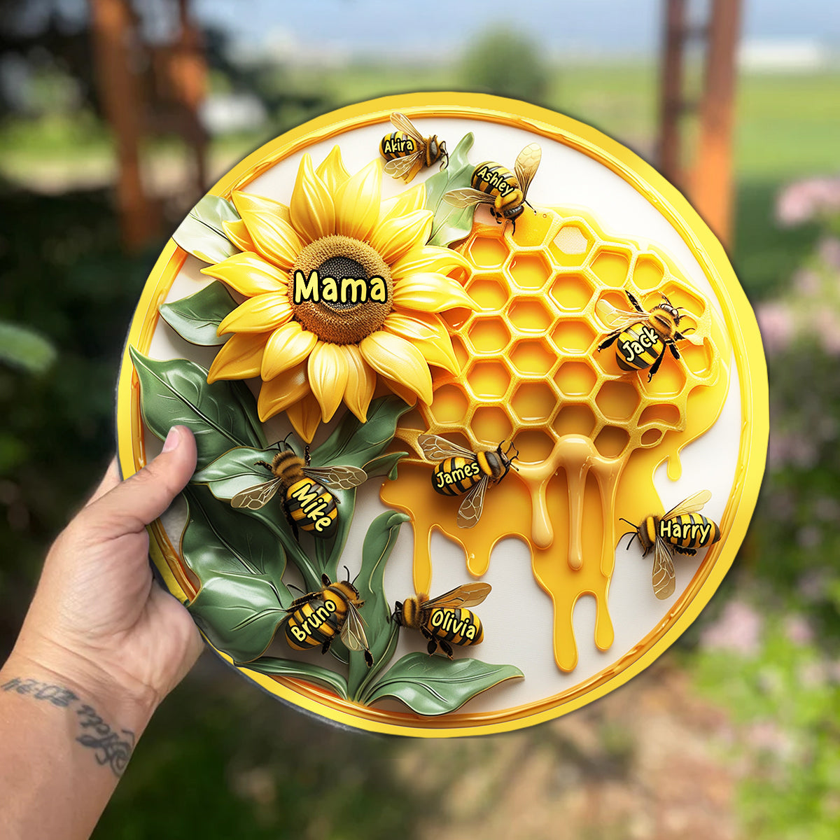 Happy Mother's Day - Personalized Mother Round Shaped Stone