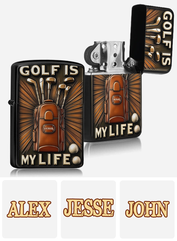 Golf ist mein Leben – personalisiertes Golffeuerzeug