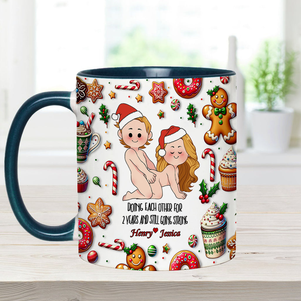 Doing Each Other - Personalized Couple Accent Mug