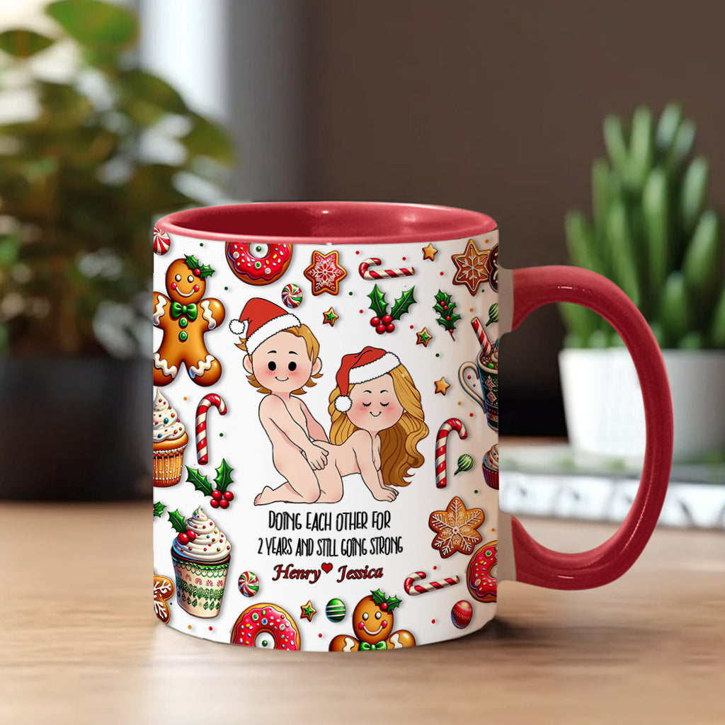 Doing Each Other - Personalized Couple Accent Mug