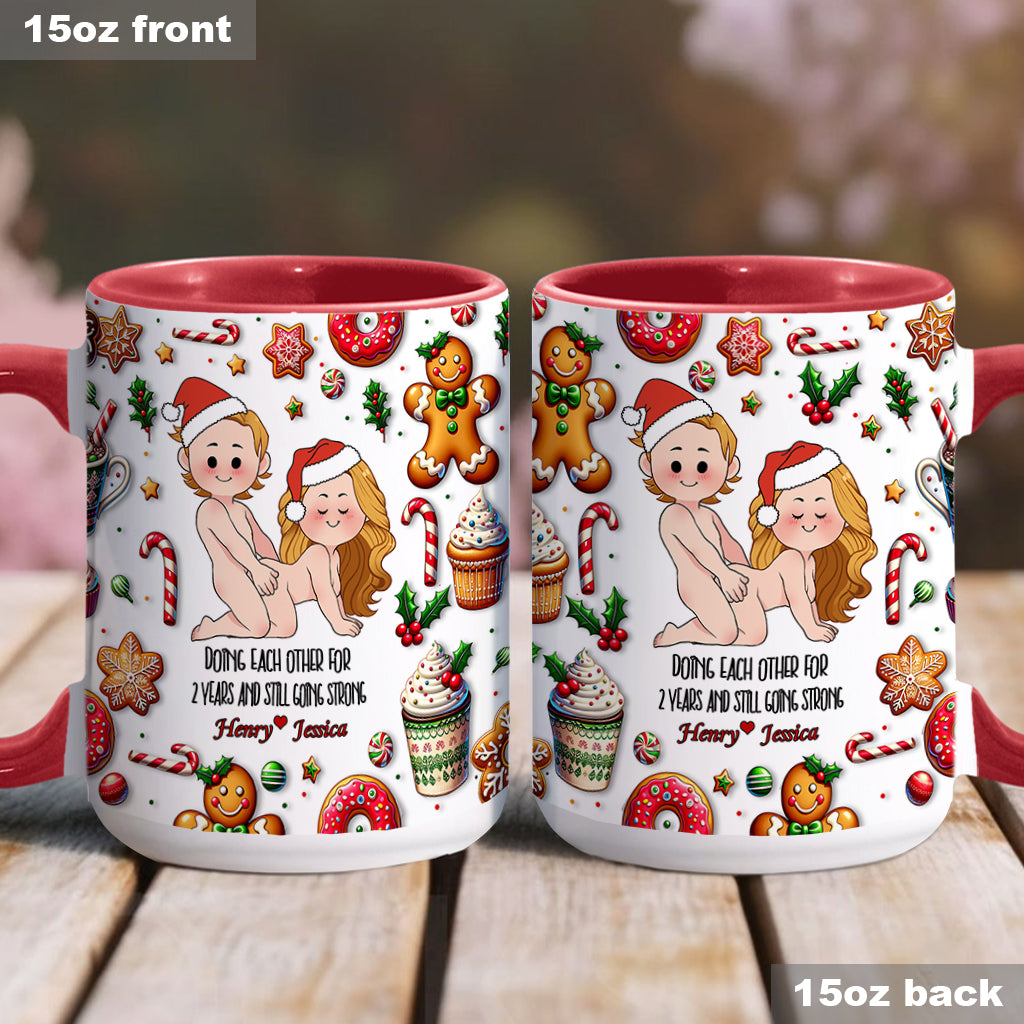 Doing Each Other - Personalized Couple Accent Mug