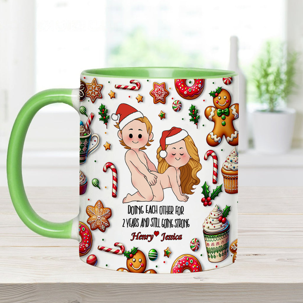 Doing Each Other - Personalized Couple Accent Mug