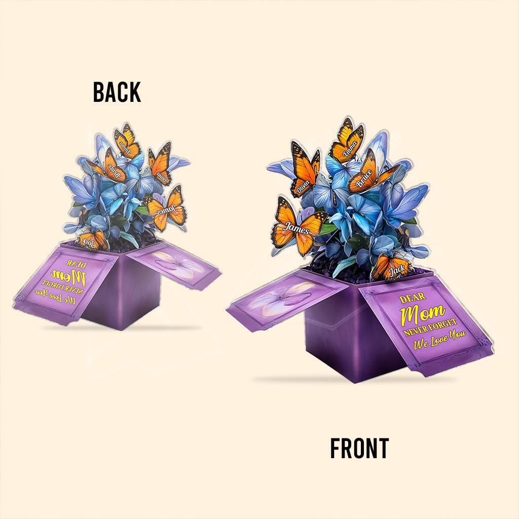 Mom Pop-up Box - Personalized Mother Custom Shaped Acrylic Plaque