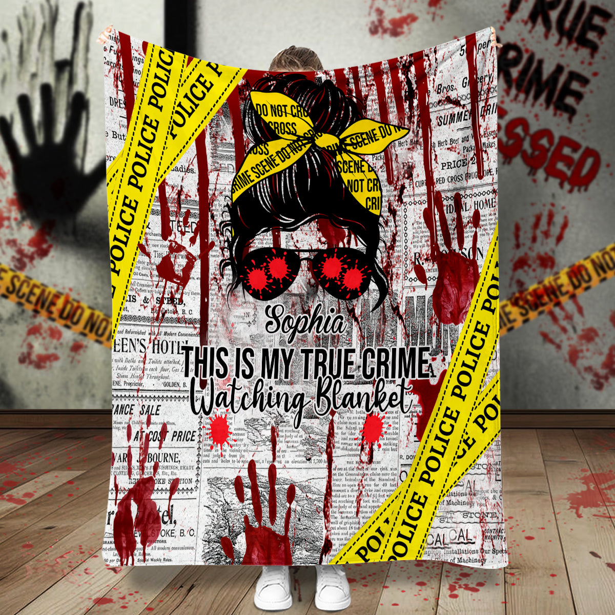 This Is My True Crime Watching Blanket - Personalized Blanket