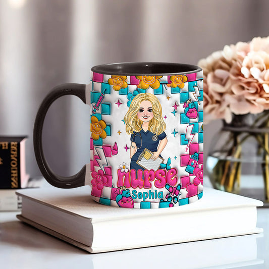 Nurse Life - Personalized Nurse Accent Mug