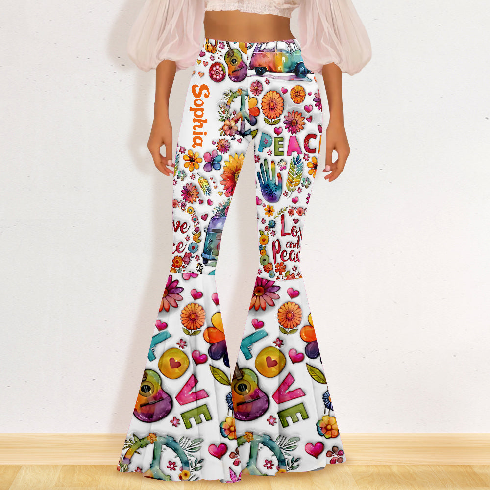 Hippie Soul - Leggings évasés hippies personnalisés