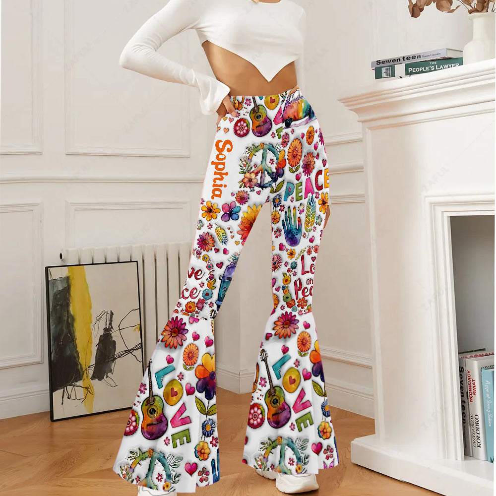 Hippie Soul - Leggings évasés hippies personnalisés