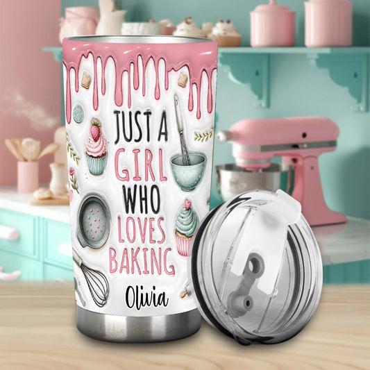 Just A Girl Who Loves Baking - Personalized Baking Tumbler