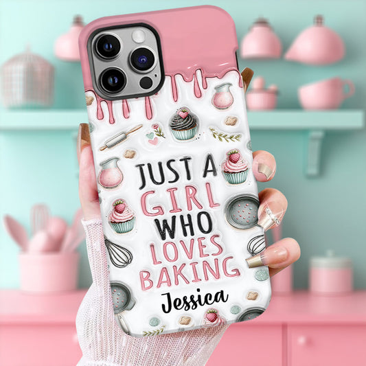 Just A Girl Who Loves Baking - Personalized Baking Full Print Phone Case