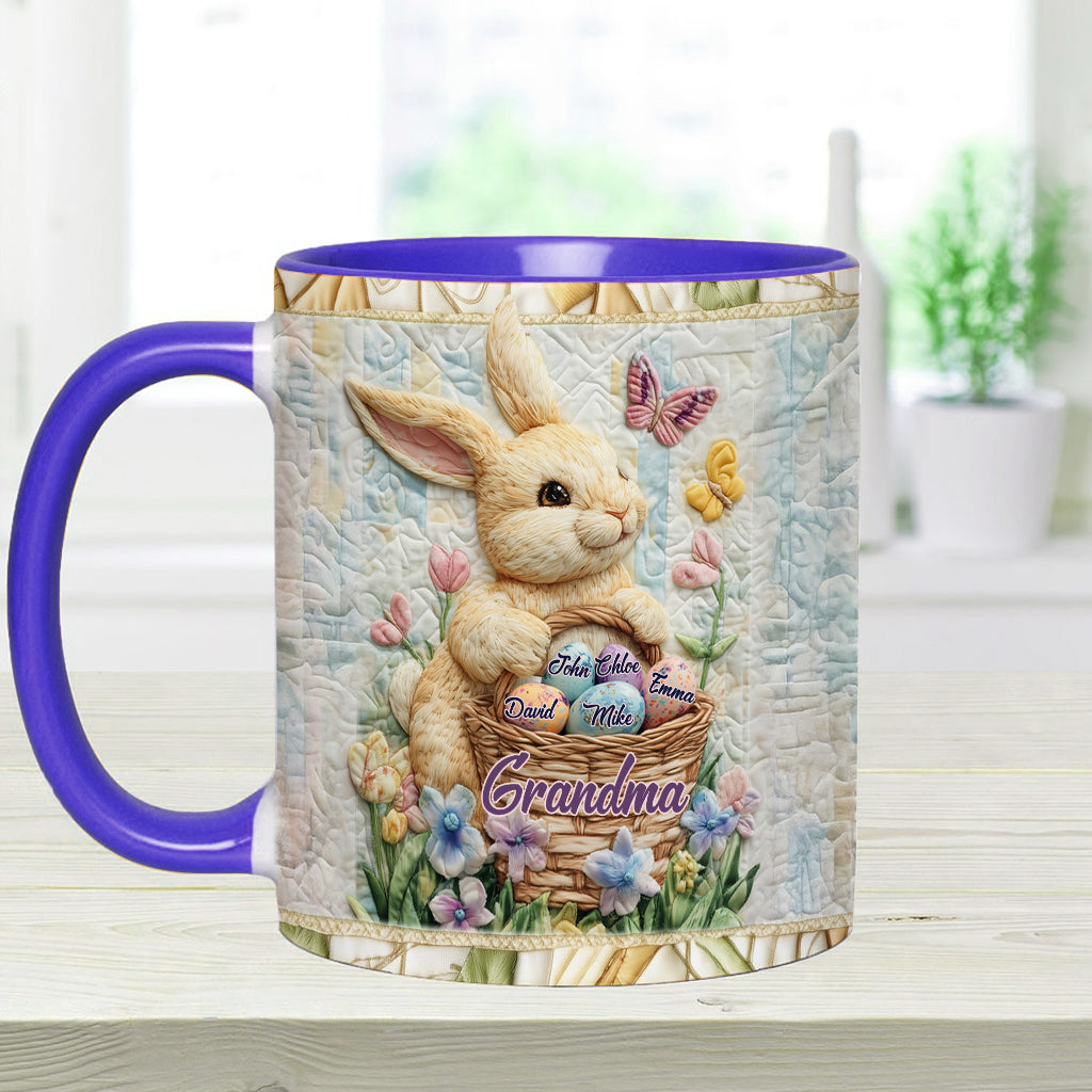 Happy Easter - Personalized Grandma Accent Mug
