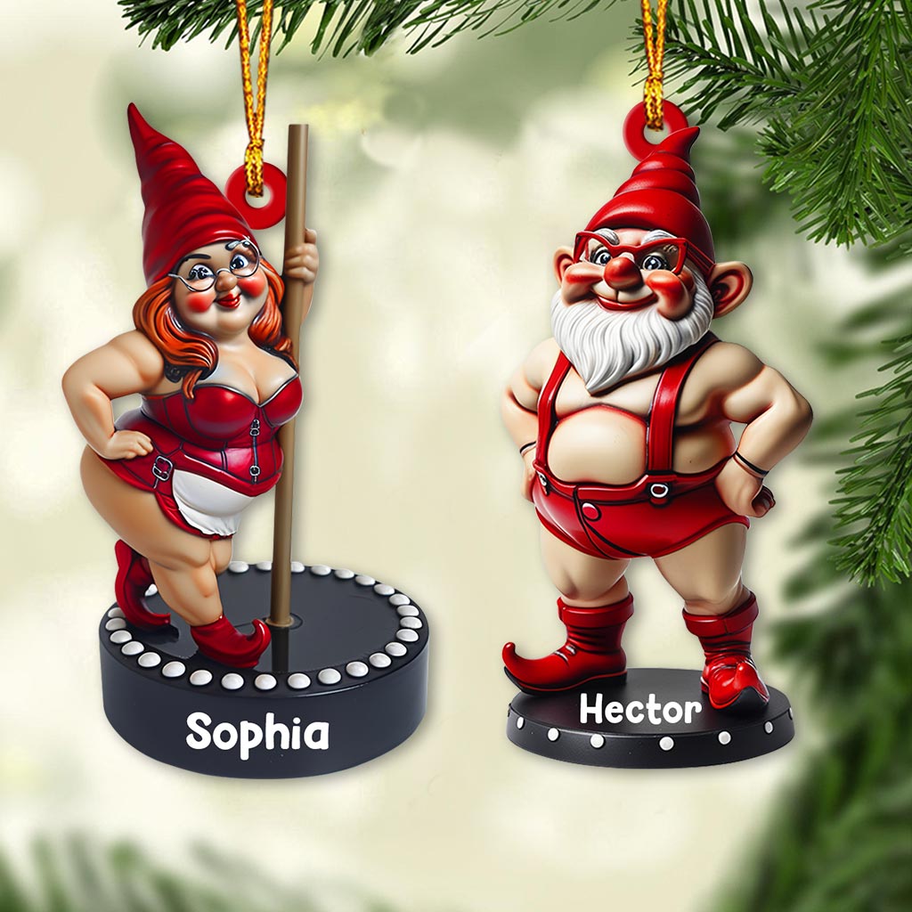 Funny Gromes Couple - Personalized Couple Ornament