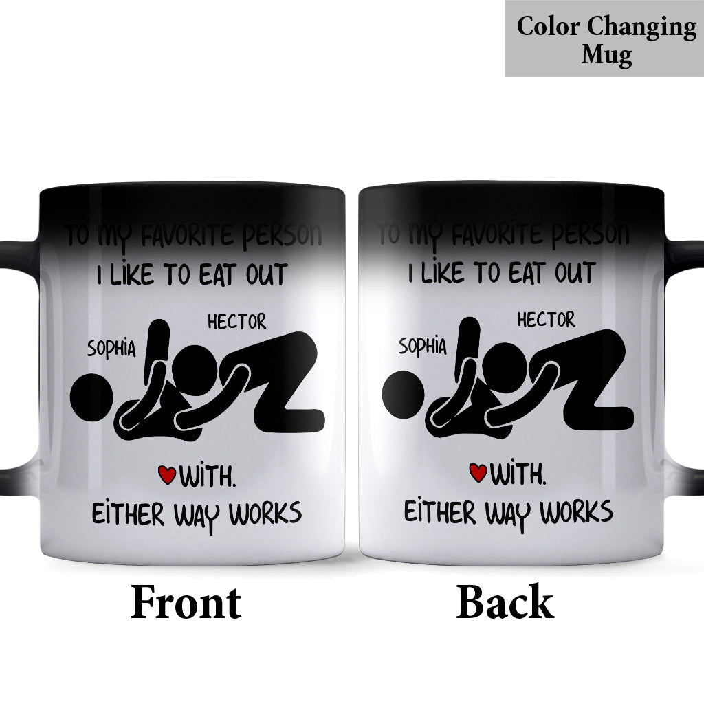 Funny Dirty Anniversary Gift For Her/ Him - Personalized Couple Mug