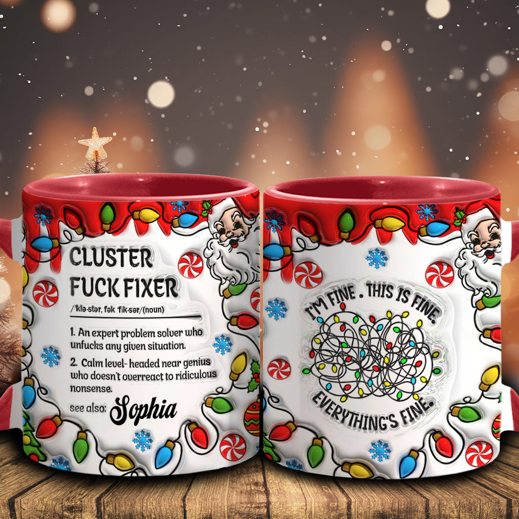 Mug personnalisé Cluster - Accentuation pour collègues
