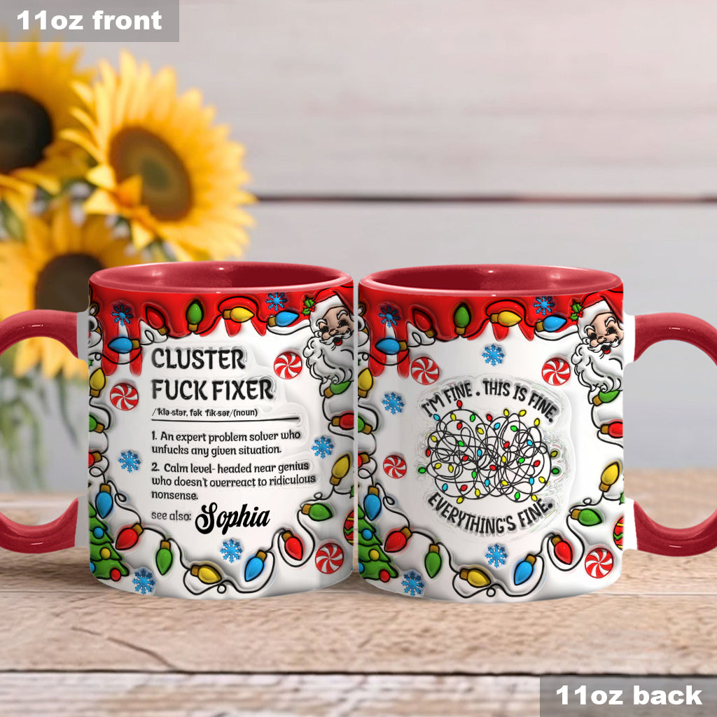 Mug personnalisé Cluster - Accentuation pour collègues