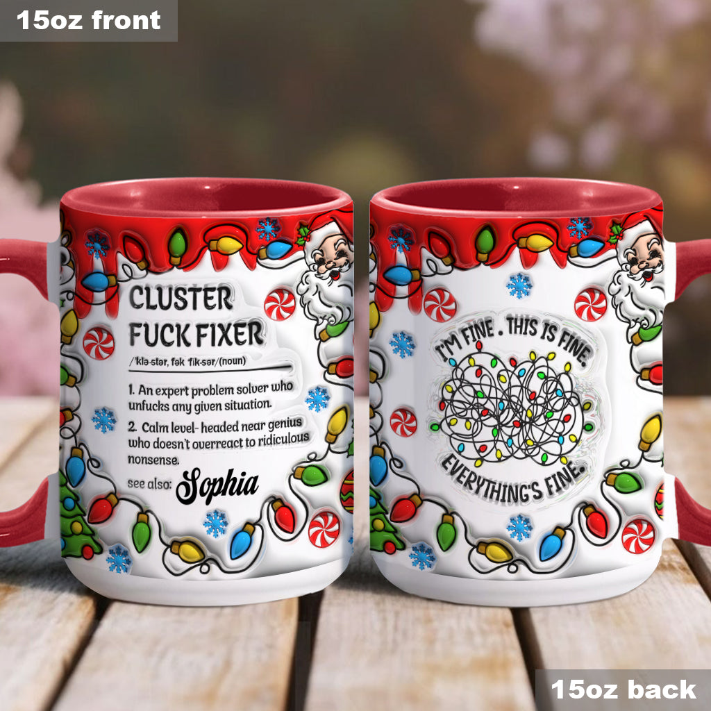 Mug personnalisé Cluster - Accentuation pour collègues