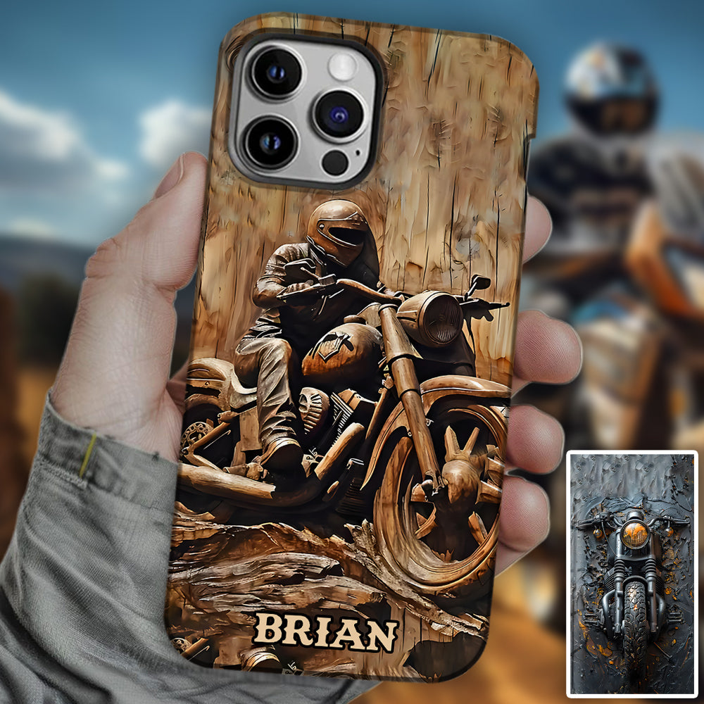 Biker – Personalisierte Handyhülle mit Biker-Motiv und Volldruck