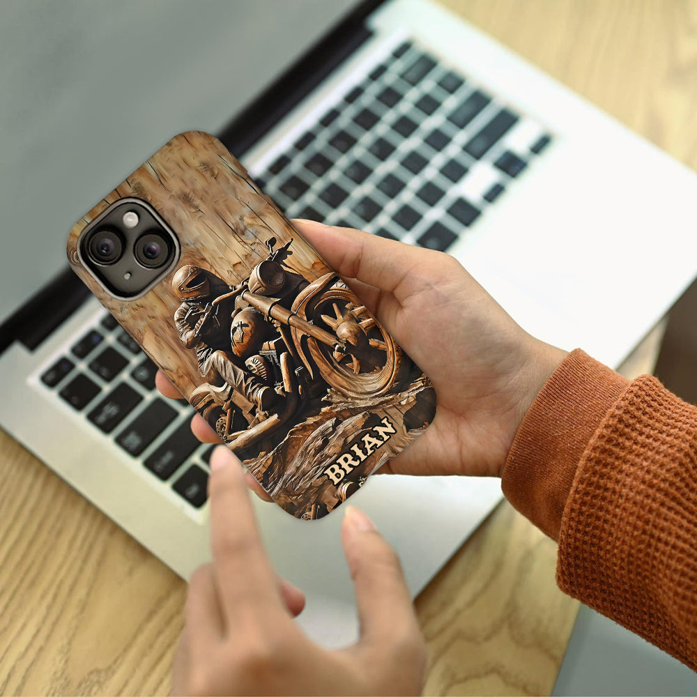Biker – Personalisierte Handyhülle mit Biker-Motiv und Volldruck