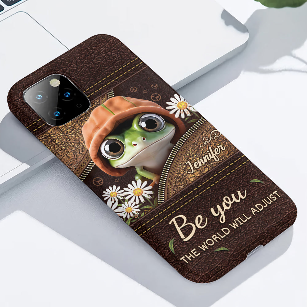 Sei du selbst, die Welt wird sich anpassen – Personalisierte Handyhülle im Hippie-Stil mit Allover-Print