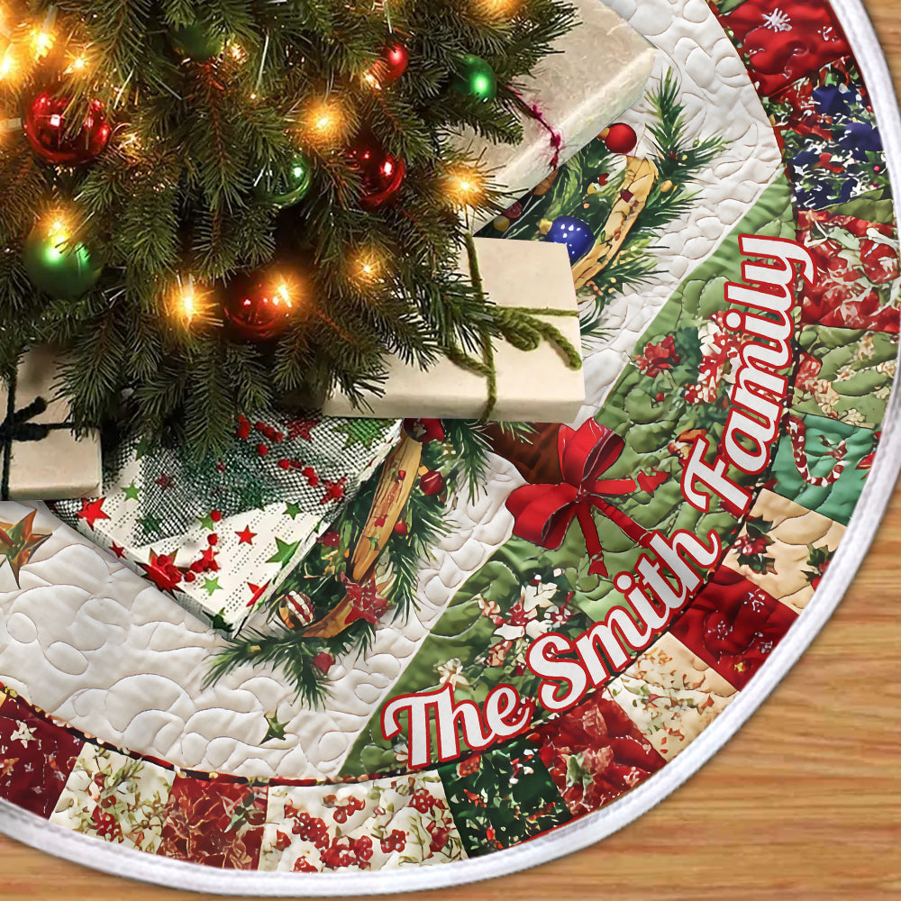 Frohe Weihnachten – Personalisierte Baumdecke für die Familie