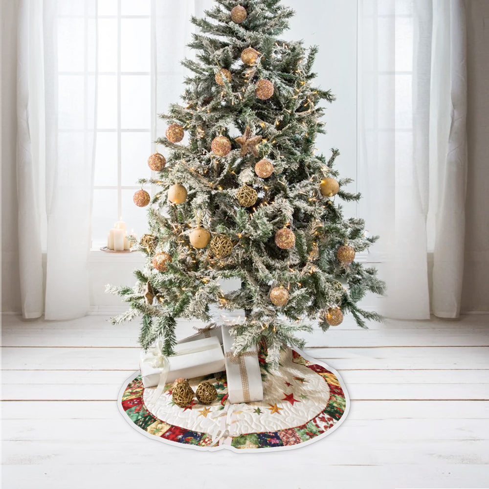 Frohe Weihnachten – Personalisierte Baumdecke für die Familie