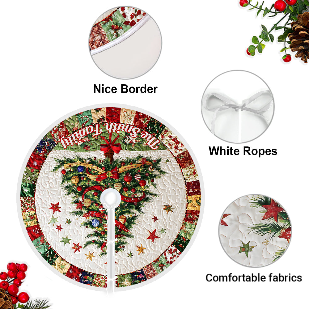 Frohe Weihnachten – Personalisierte Baumdecke für die Familie