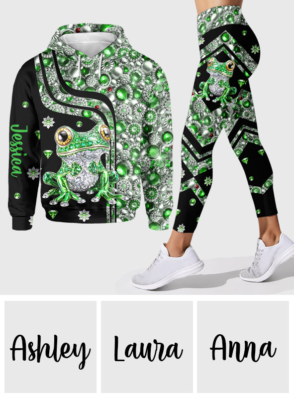 Just A Girl Who Loves Frogs - Personalized Frog Hoodie and Leggings