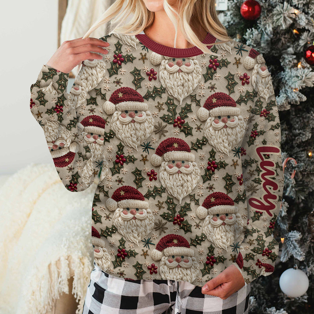 Niedlicher Weihnachtsmann - Personalisierter Weihnachtspullover