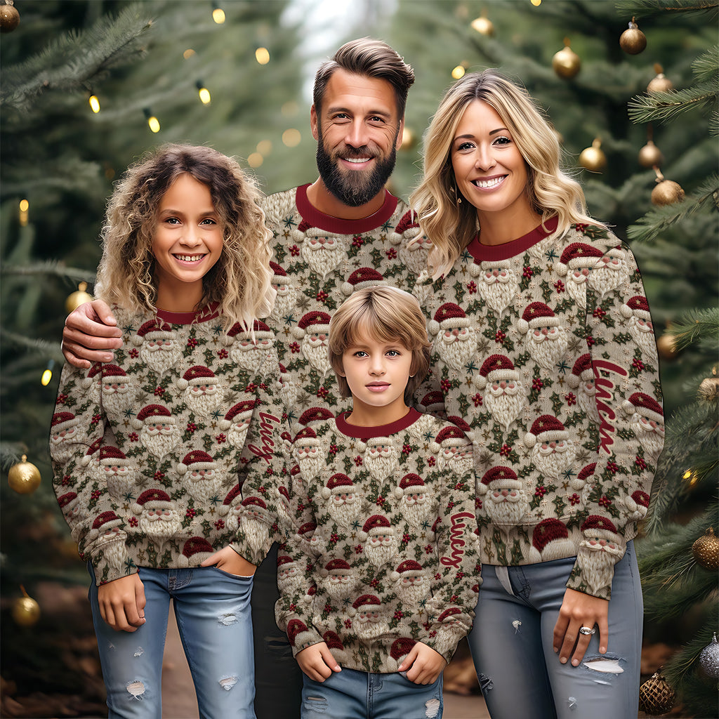 Niedlicher Weihnachtsmann - Personalisierter Weihnachtspullover
