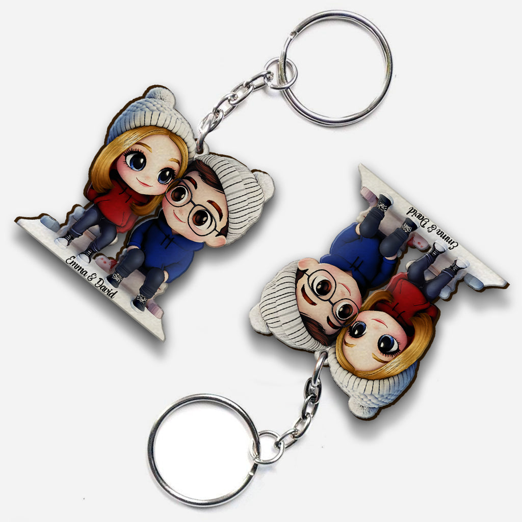 It's You & Me - Personalized Couple Keychain