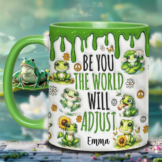 Sois toi-même, le monde s'adaptera - Mug personnalisé style hippie
