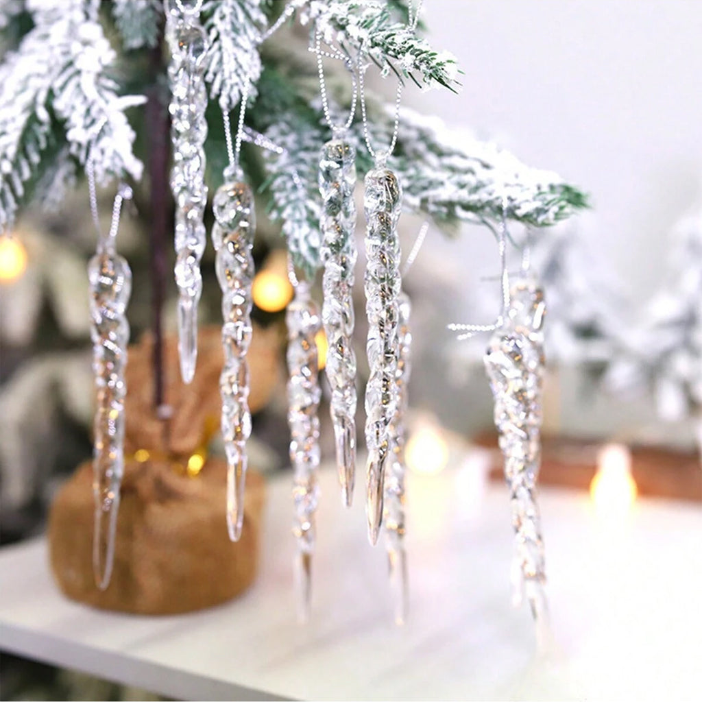 Eiszapfenornament aus Glas