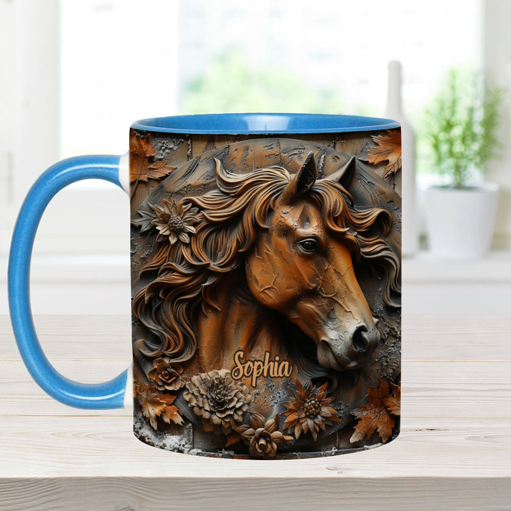 Stunning Horse Free Spirit - Personalized Horse Accent Mug