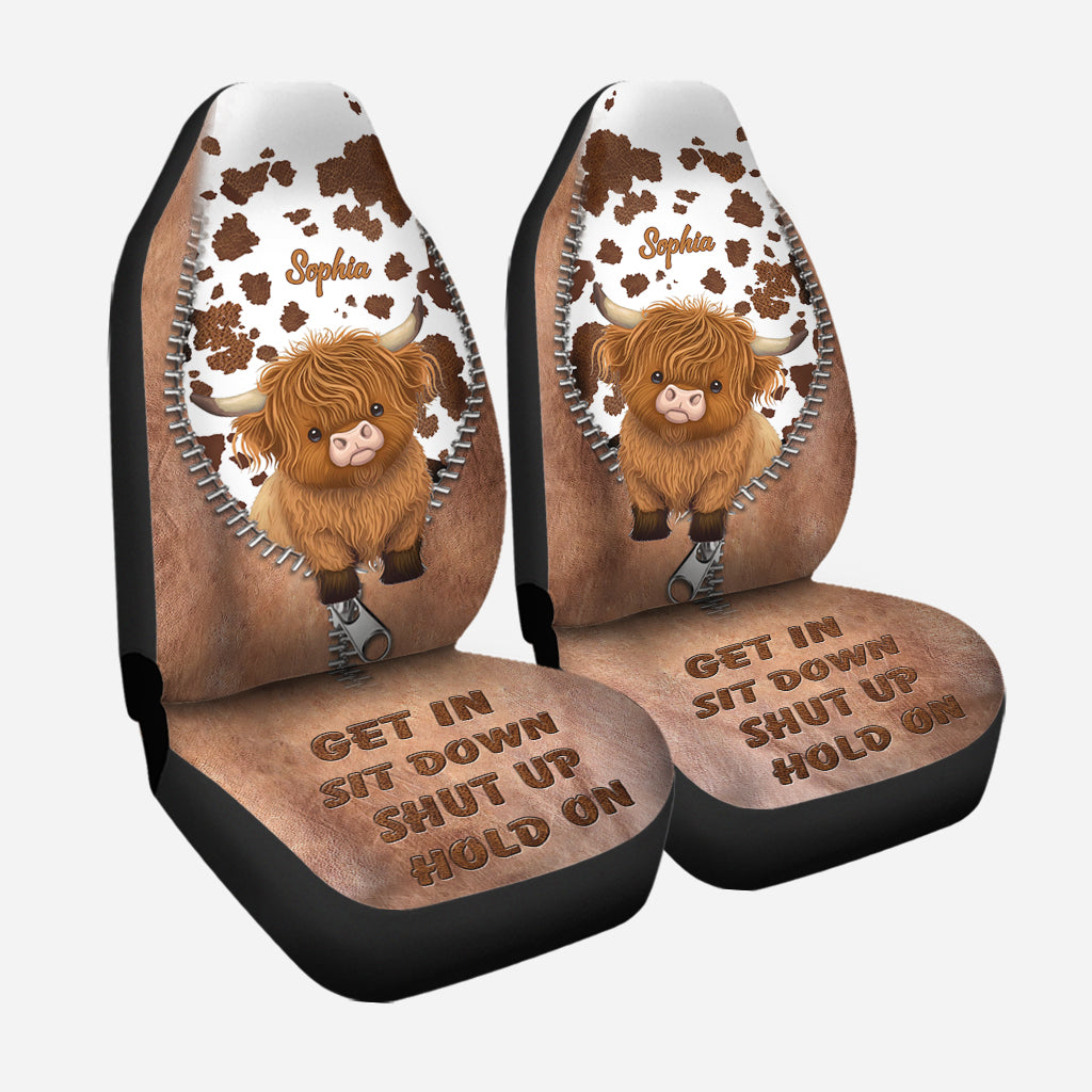Get In Sit Down Shut Up Hold On - Personalized Frog Seat Covers