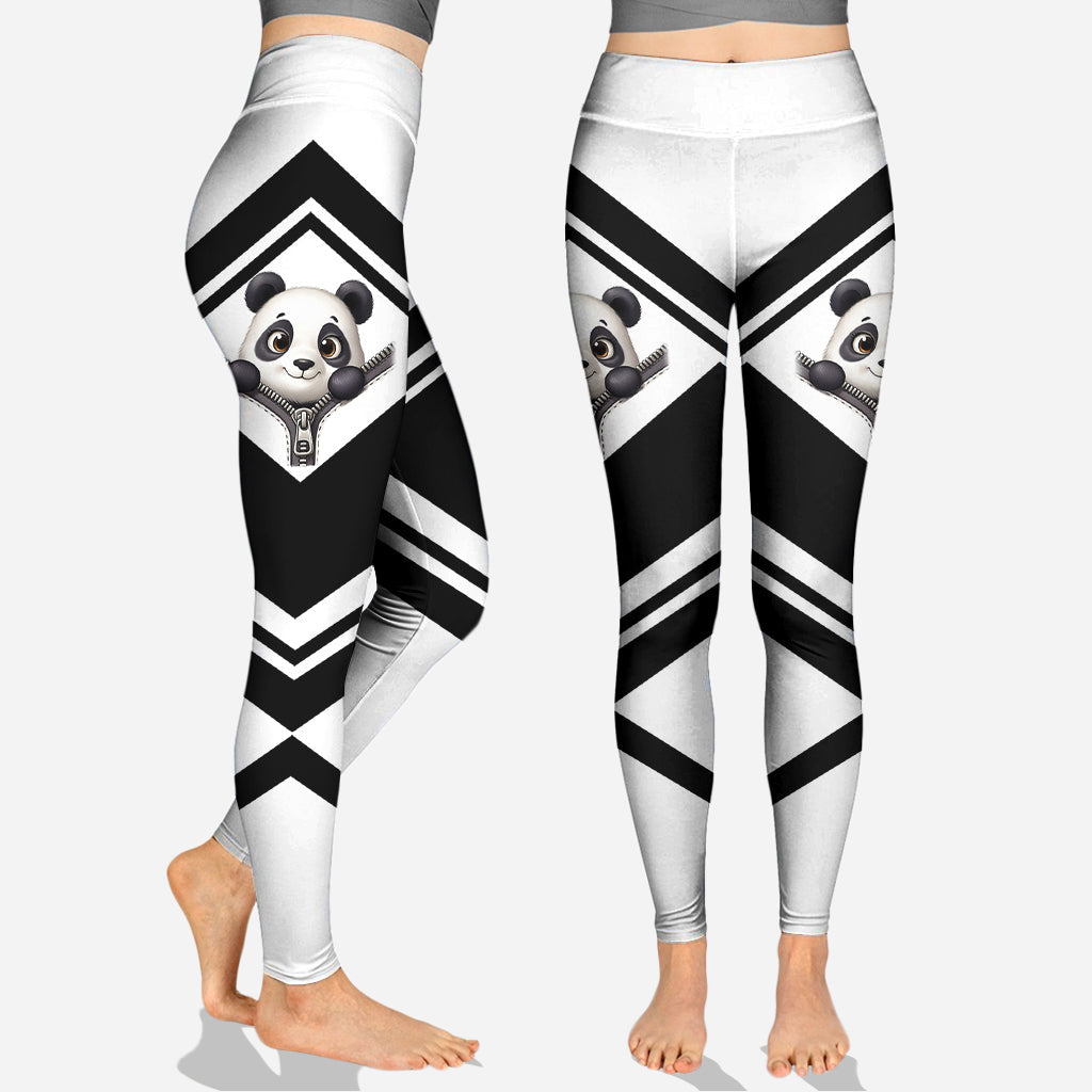 Cute Panda - Personalized Panda Lover Hoodie and Leggings