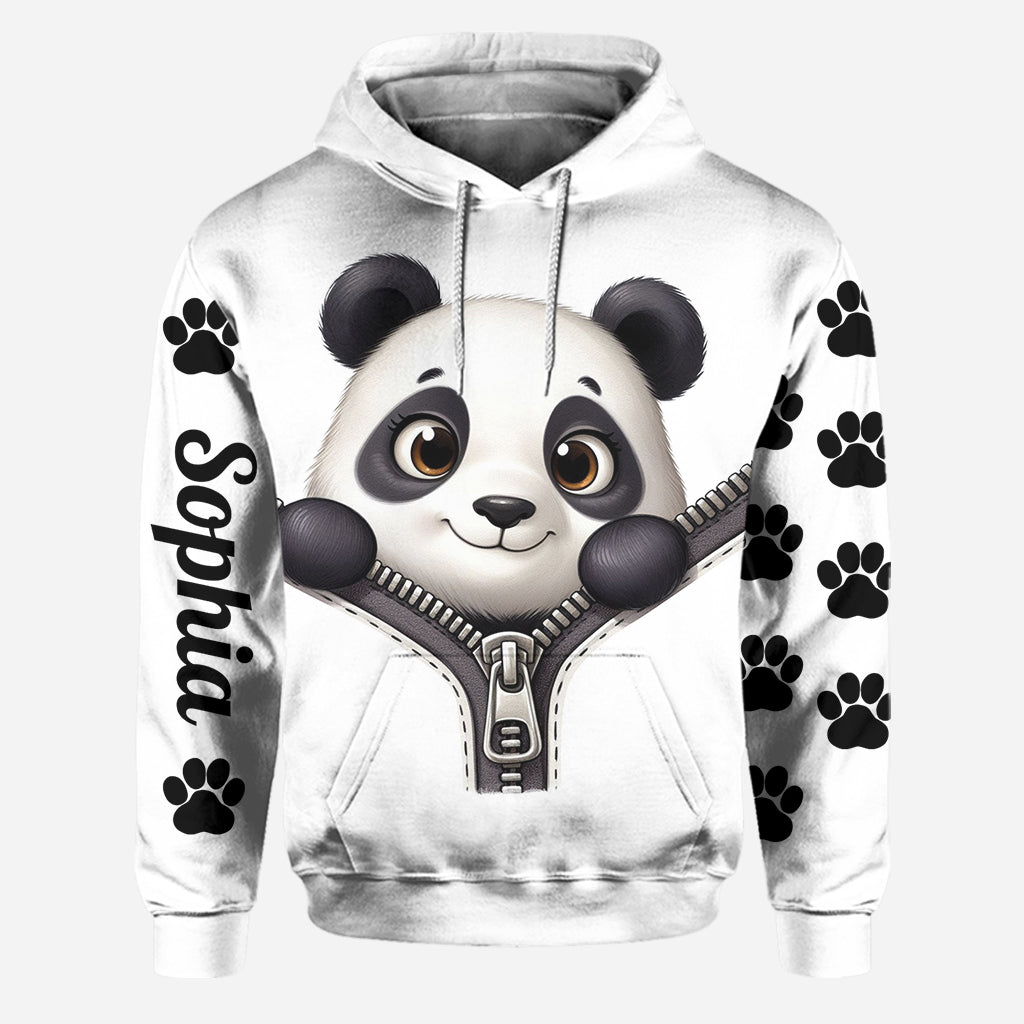 Cute Panda - Personalized Panda Lover Hoodie and Leggings