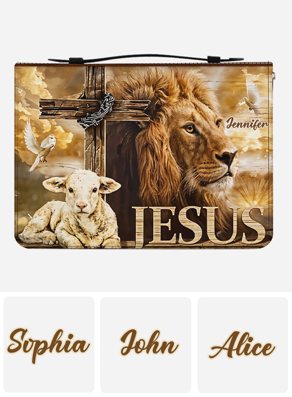 Mon Dieu, mon Roi - Étui à Bible en cuir personnalisé pour chrétiens
