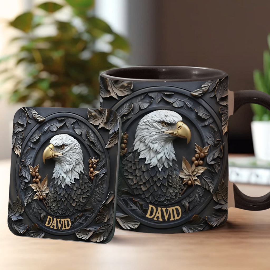 Mug personnalisé Aigle à tête blanche Strong Eagle -