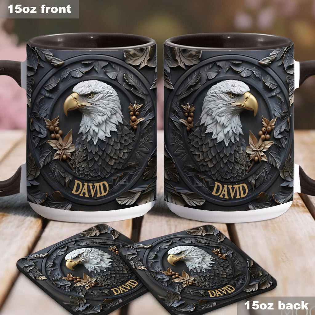 Mug personnalisé Aigle à tête blanche Strong Eagle -