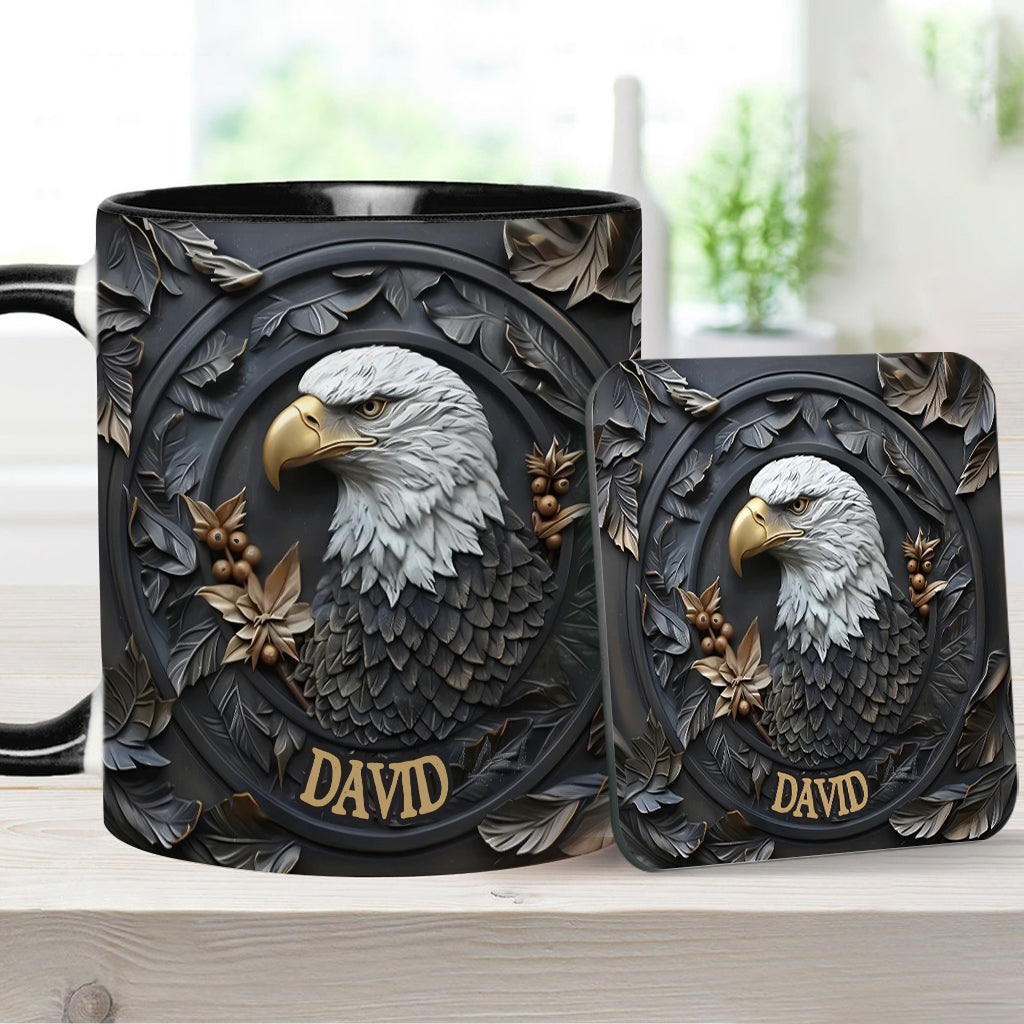 Mug personnalisé Aigle à tête blanche Strong Eagle -