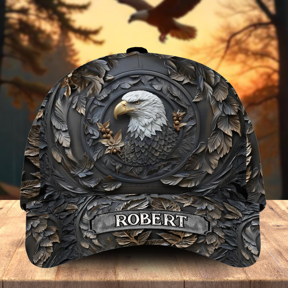 Casquette classique personnalisée Aigle à tête blanche Strong Eagle