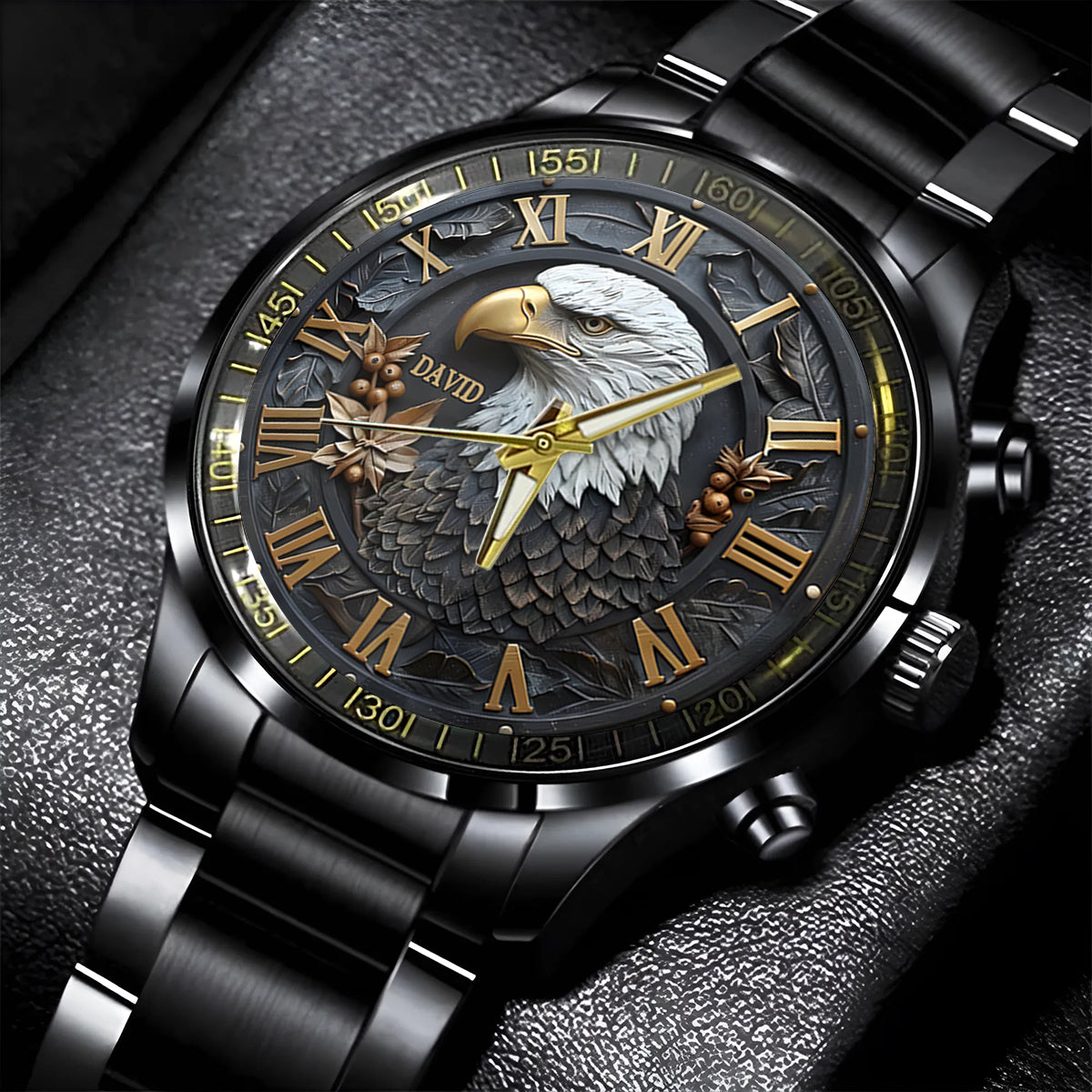 Starker Weißkopfseeadler – personalisierte Armbanduhr