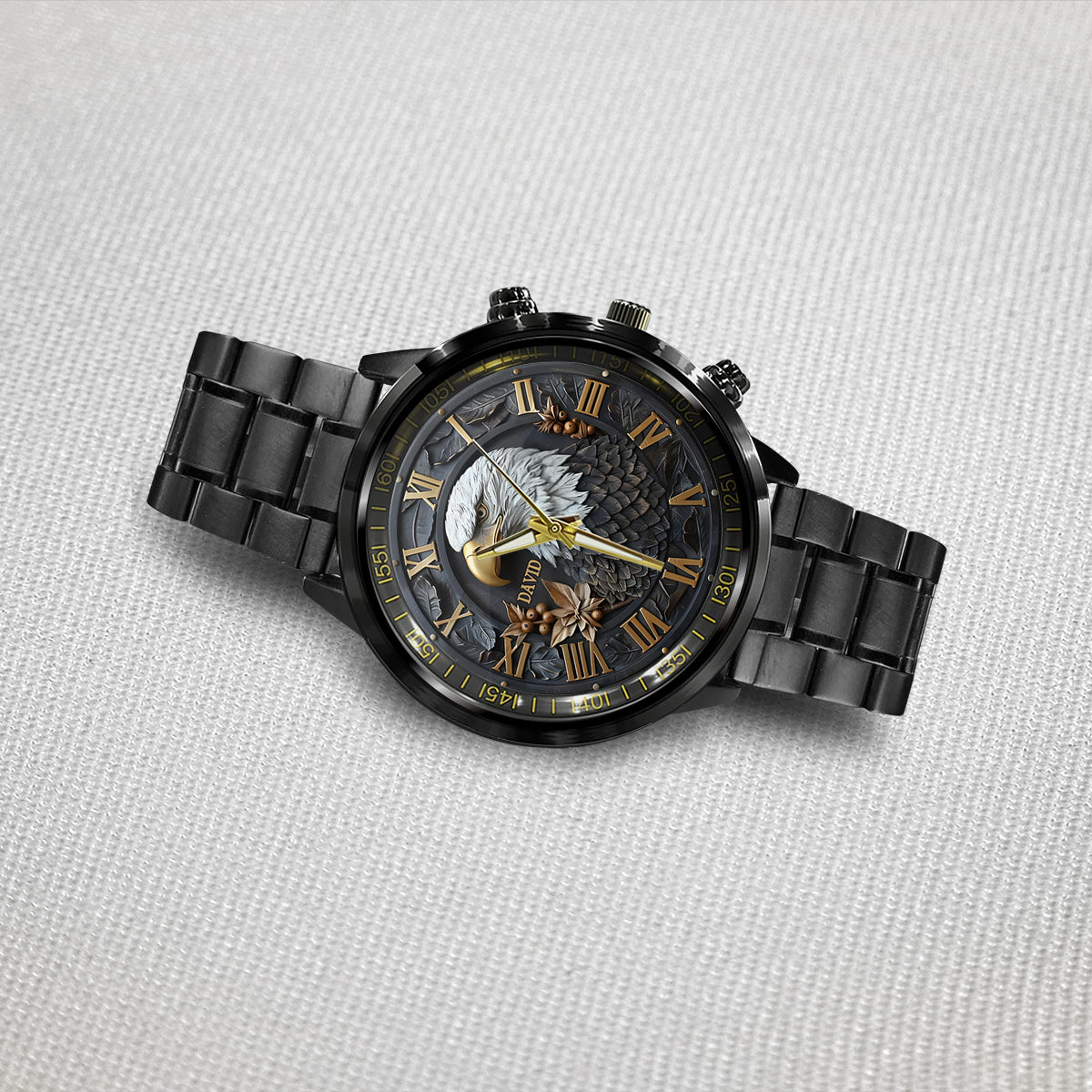 Starker Weißkopfseeadler – personalisierte Armbanduhr