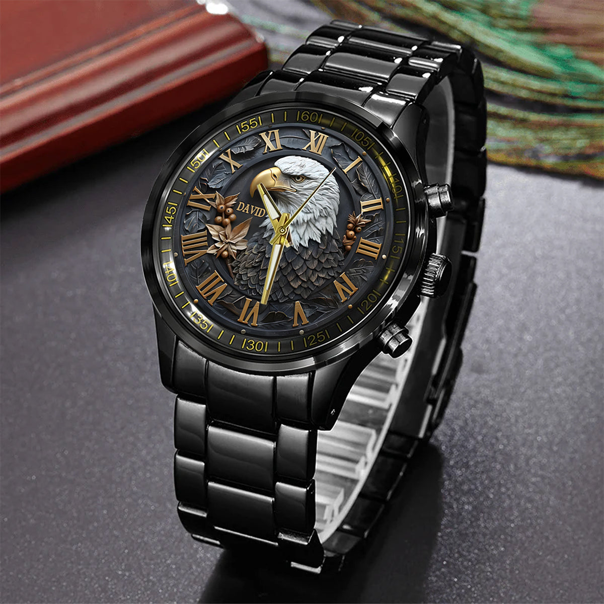 Starker Weißkopfseeadler – personalisierte Armbanduhr