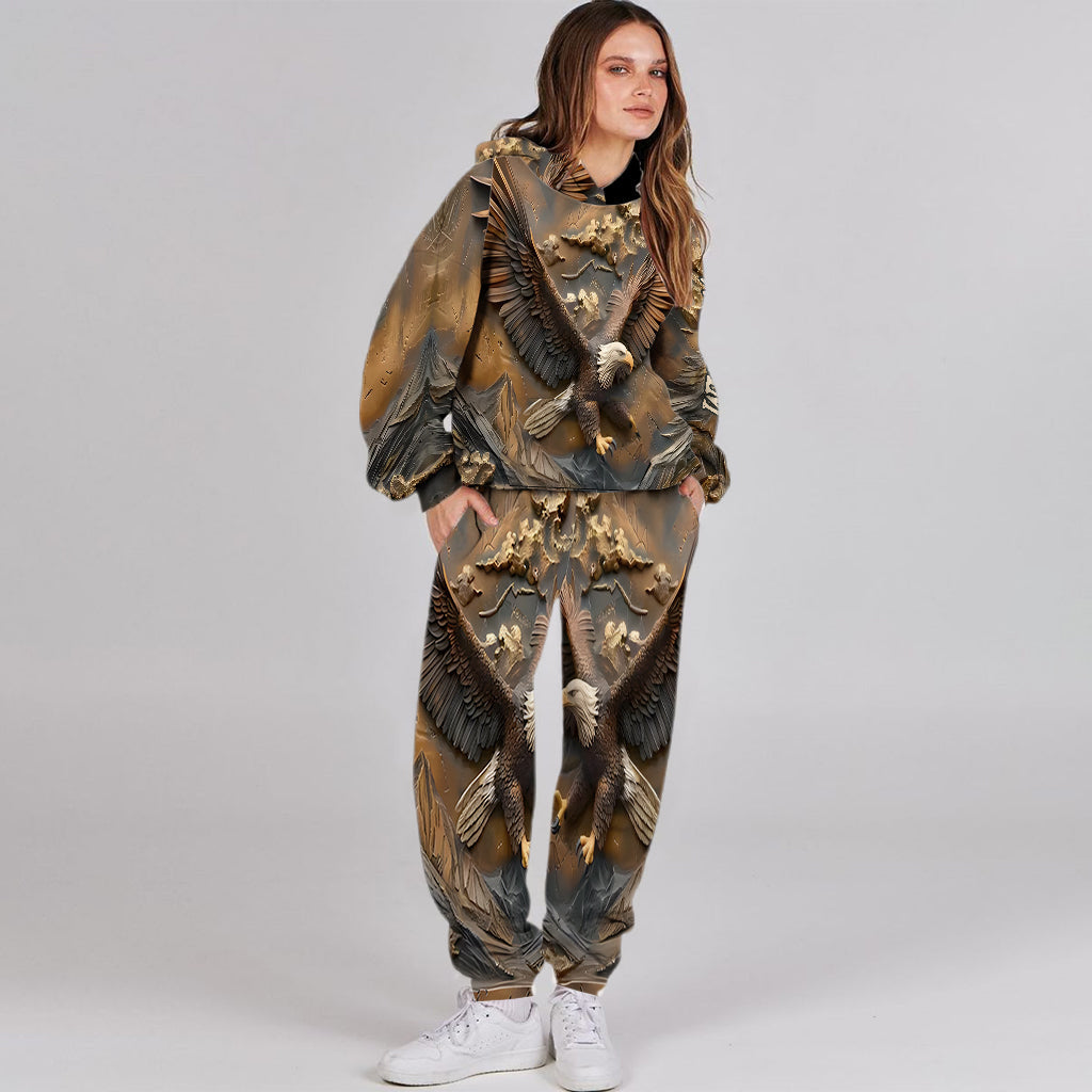 Adler-Majestät – Personalisierter Weißkopfseeadler-Hoodie und Jogginghose