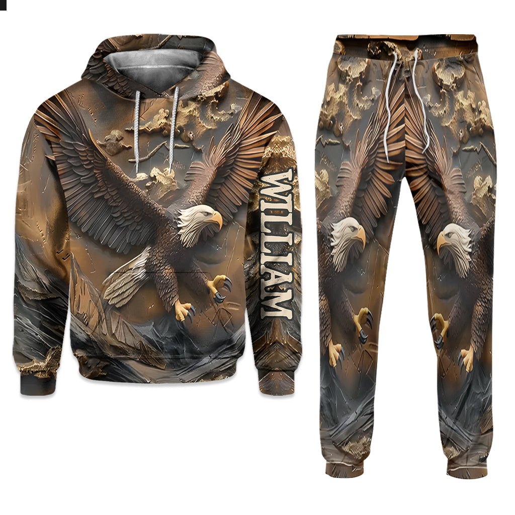 Adler-Majestät – Personalisierter Weißkopfseeadler-Hoodie und Jogginghose