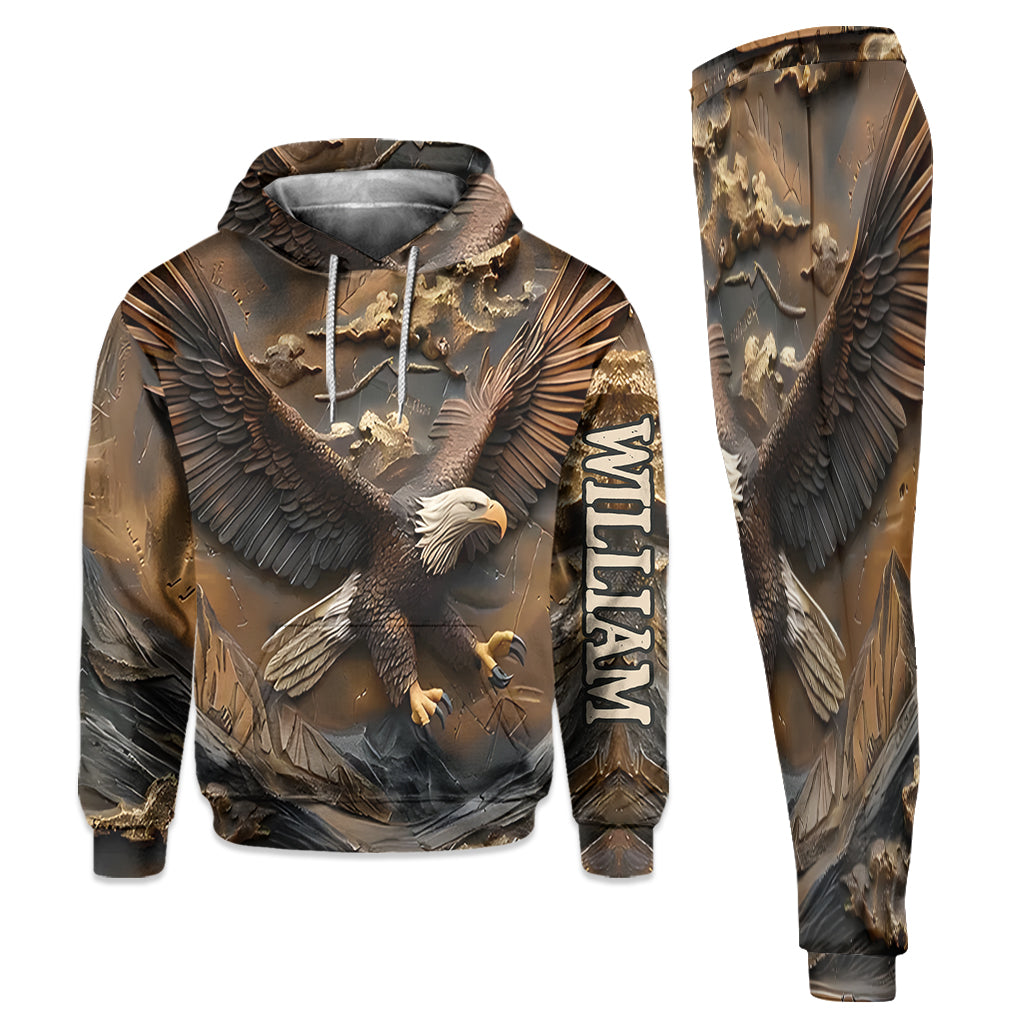 Adler-Majestät – Personalisierter Weißkopfseeadler-Hoodie und Jogginghose