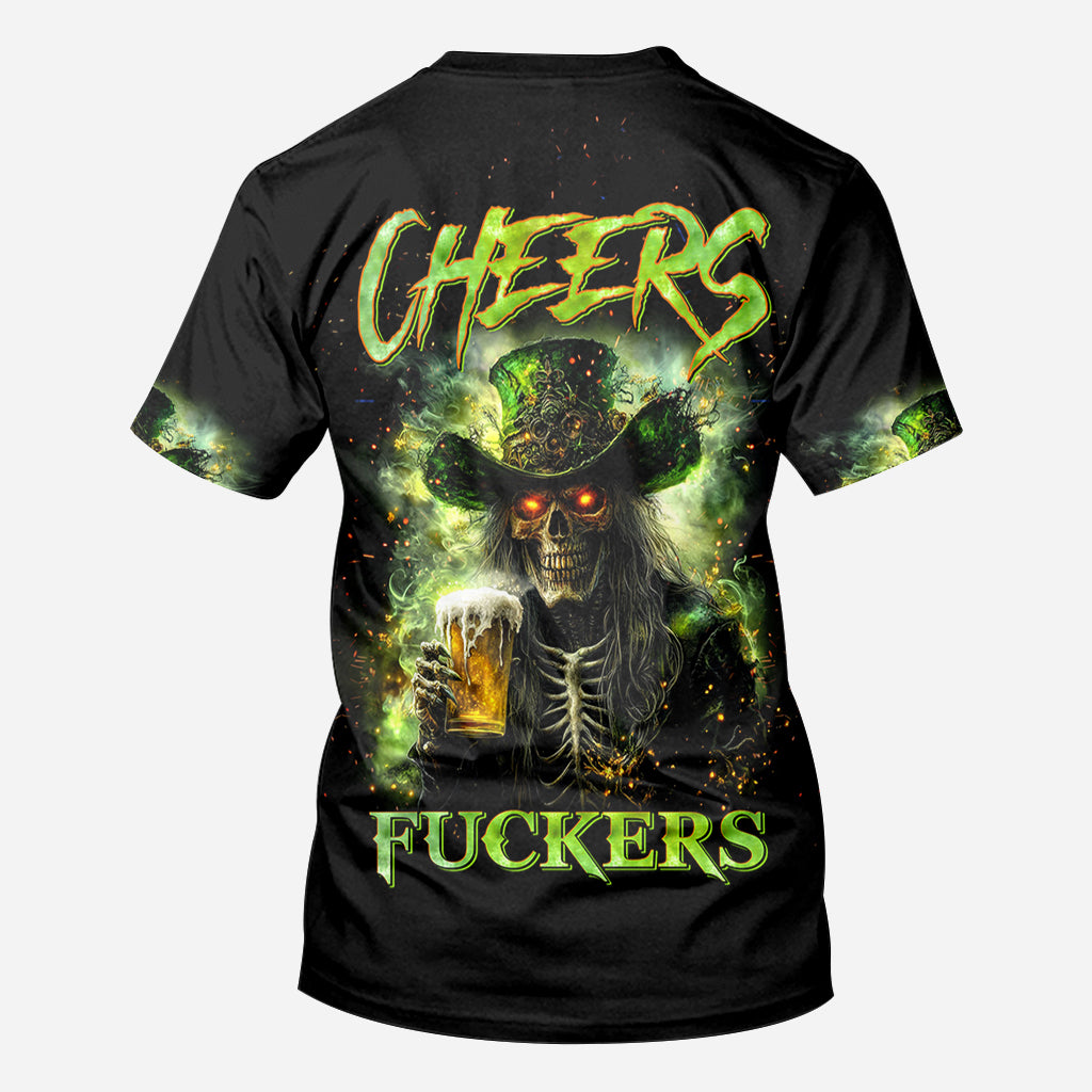 Cheer Fckers - T-shirt personnalisé intégral pour la Saint-Patrick