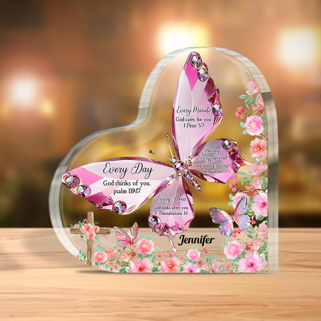 Bibelvers – Personalisierte christliche Acrylplakette in individueller Form