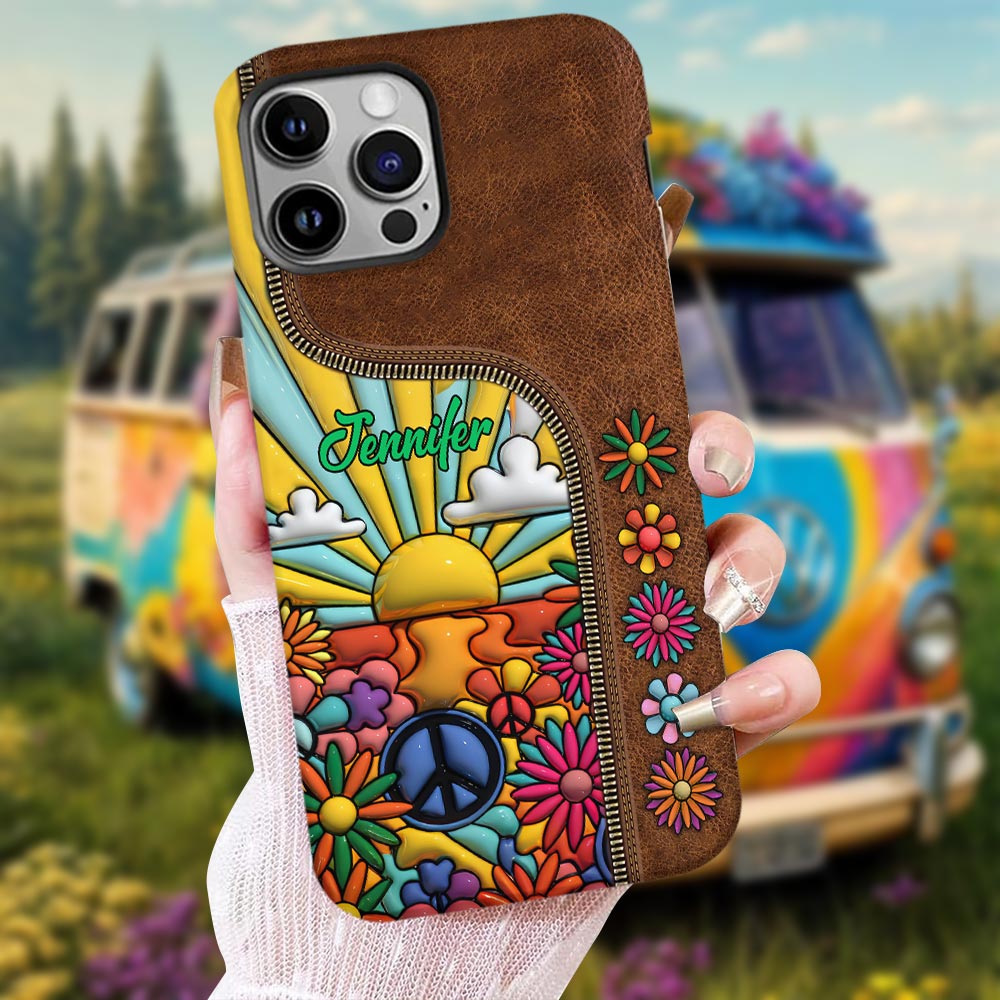 Coque de téléphone personnalisée Hippie Soul - Motif hippie intégral